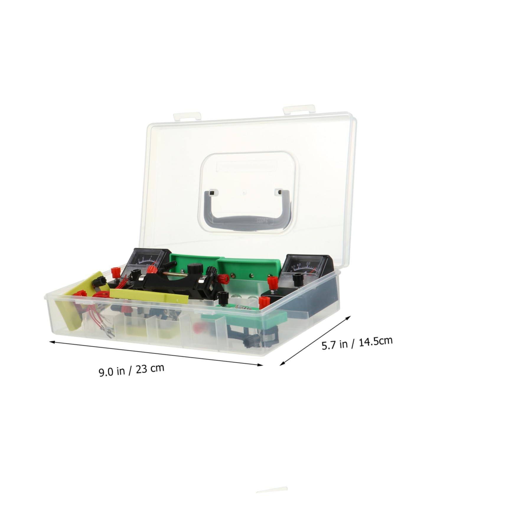 Toyvian Kit de Aprendizaje de Electricidad para Alumnos de Secundaria Materiales de PVC, Fácil de Transportar y Almacenar para Pruebas Educativas de Física