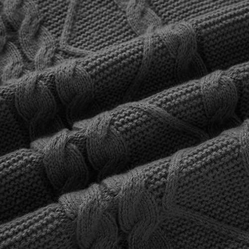 Cambkatl Men's Cable Knit 1/4 Zip Turtleneck Sweaters Slim Fit Long Sleeve Cozy 2025 Fall Winter Pullovers Jumper Tops4