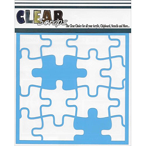 Clear Scraps plástico Plantillas (30,4 x 30,4 cm Puzzle