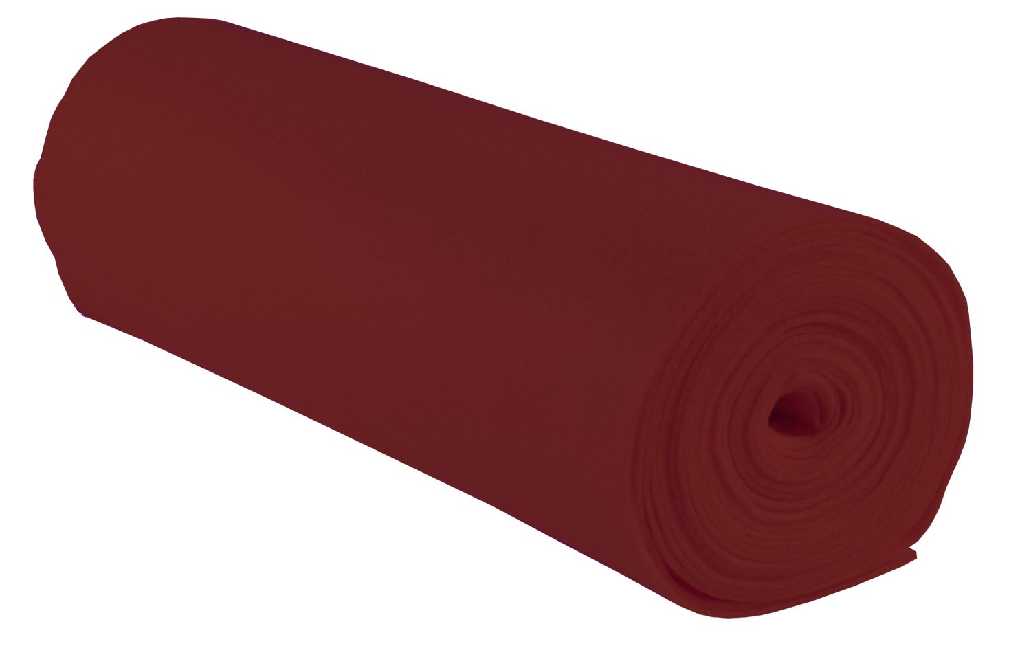 folia 520022 - Bastelfilz, mit feiner Wollqualität, 1 Rolle ca. 45 cm x 5 m, dunkelrot, klebefleckenfreie Verarbeitung - ideal für vielfältige Bastelarbeiten