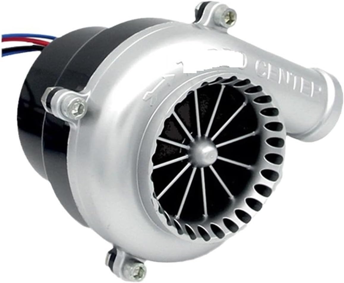 General use Universal Electronic Turbo Car Fake Dump Valve Turbo Blow-Off Valve Sound Electric Turbo Blow-Off Analog Sound Car Fake Dump Valve Electronic Turbo Kit(Silver)