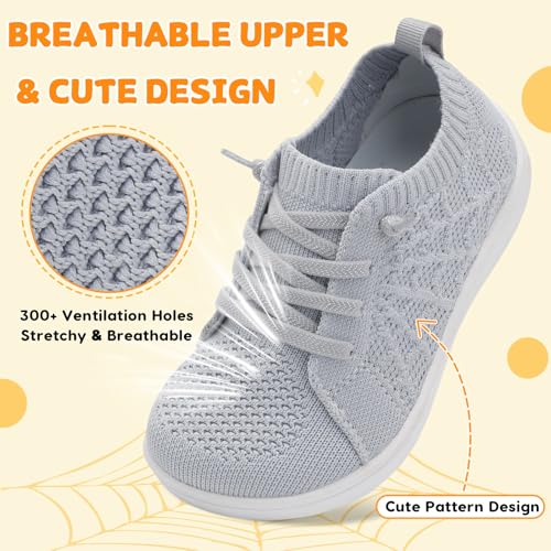 Image of JOINFREE Toddler Shoes Girls Boys Wide Barefoot Shoes Minimalist Walking Sneakers Zero Drop Slip on Tennis Shoe Breathable Naturally Flexible
