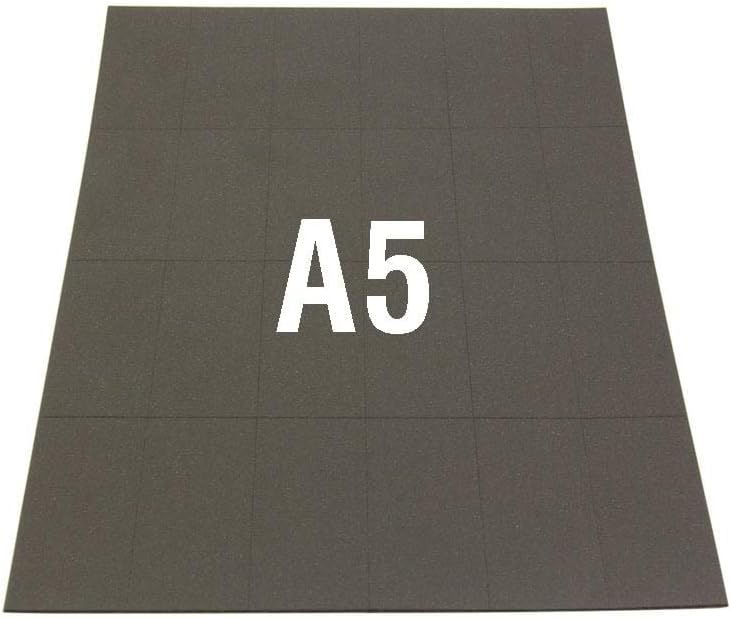 first4magnets™ NeoFlex® Self Adhesive Flexible Neodymium Rectangles for Arts, Crafts, Model Making, DIY and Hobbies - 50mm x 24mm - 24 per A5 Sheet