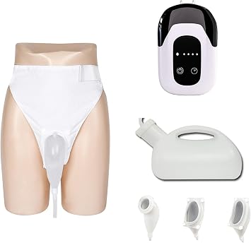 Wearable Electric Urine Collector, Intelligent Identification, Automatic Start and Stop, Soft Comfortable Reusable, Leak Proof, Easy to Clean, 2000 ml Large Capacity