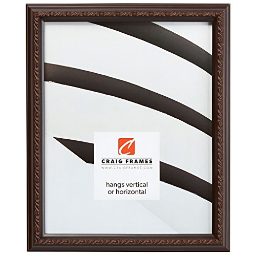 Craig Frames Whittemore, 11x17 Picture Frame, Dark Cherry Red