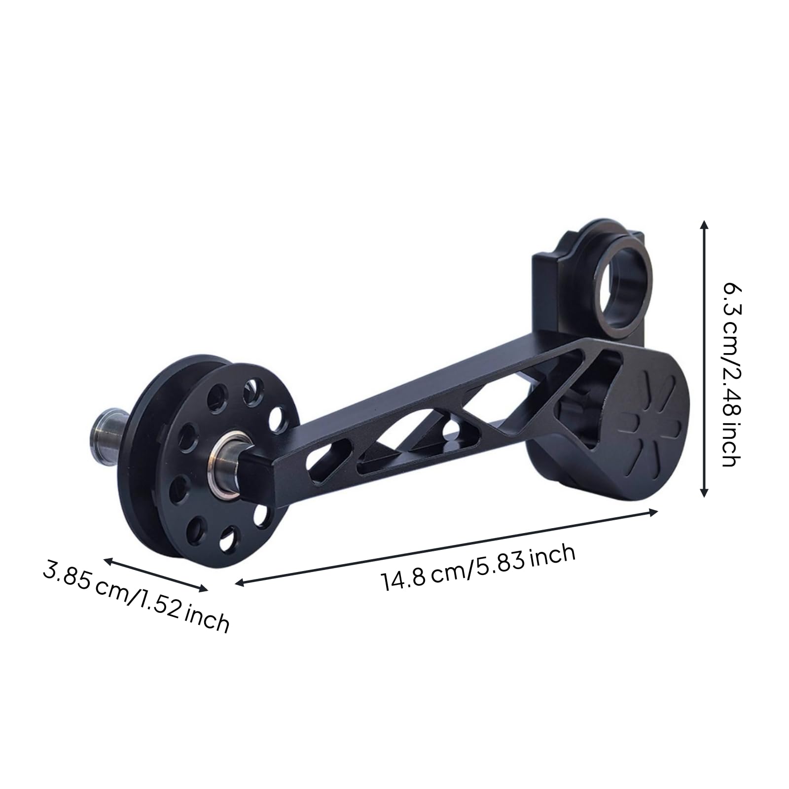 Desviador Trasero RD24 para Bicicleta Plegable Tensor de Cadena Rueda Guía 8T Aleación de Aluminio Fijación con Rosca Movimiento Silencioso Adecuado