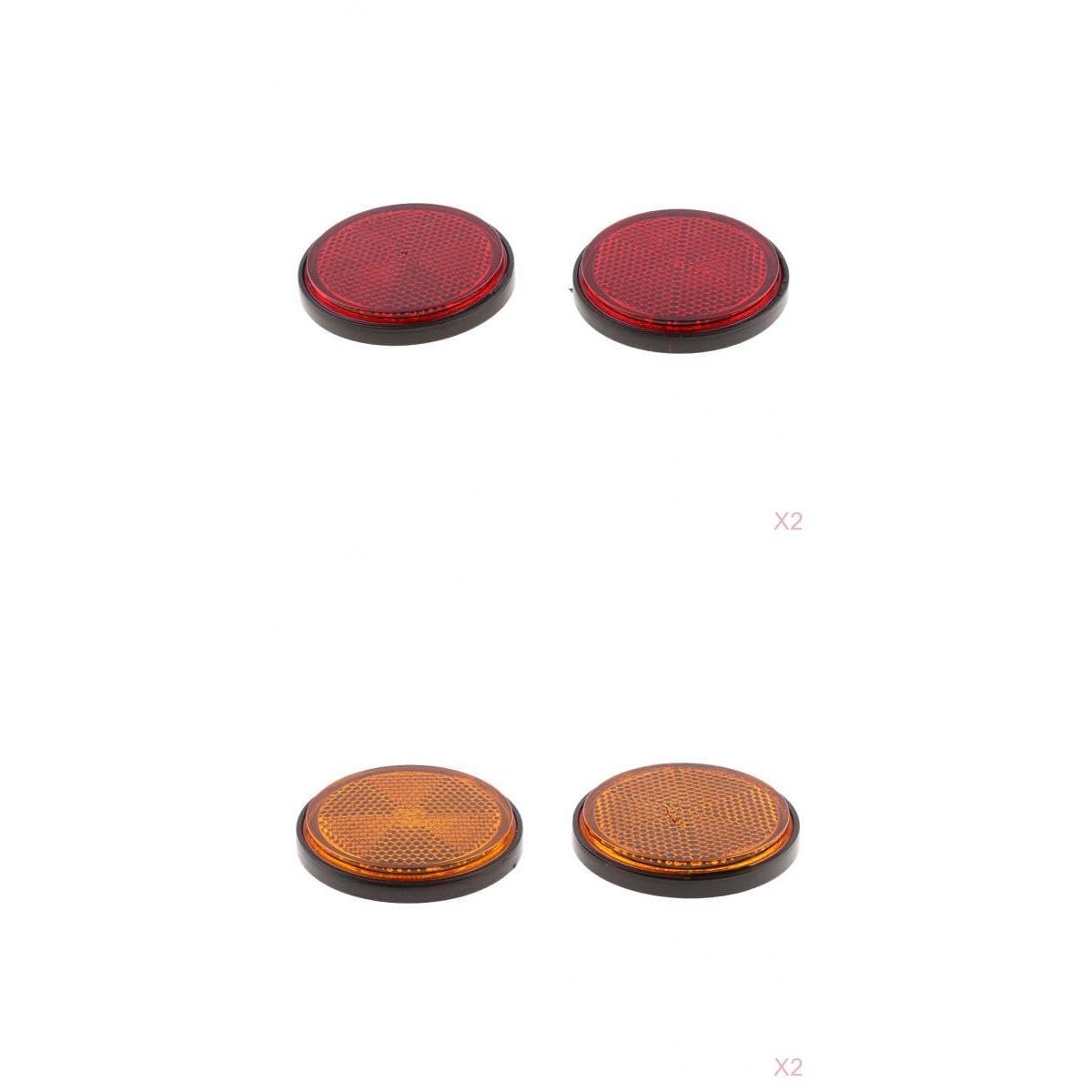 The Style Sutra 4Pairs Motorcycle Round Reflector 2 inch Stud Mounted Amber Red & Orange|Motors | Parts & Accessories | Motorcycle Parts |4 Pieces Red Motorcycle Round Reflectors-image-17
