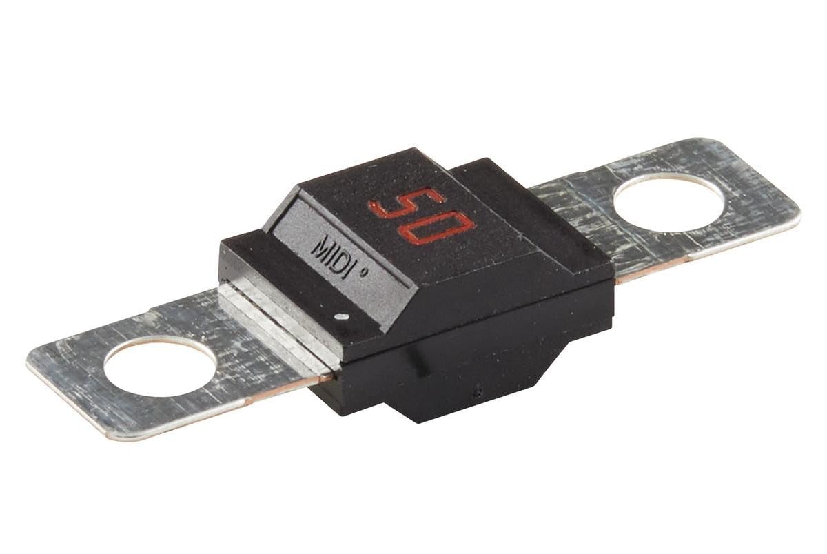 HELLA 8JS 742 901-011 Fuse, MIDI Fuse, 50 A, Voltage up to: 32 V, red, Quantity: 1