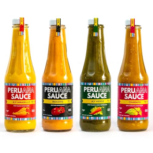 Peruana Authentic Peruvian Hot Sauce Variety Pack – Aji Amarillo,