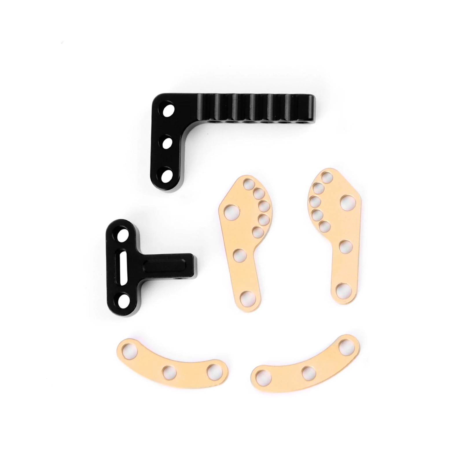 Trailer Hitch Accessories, Metal Adjustable Tow Hook Receiver for 1/10 Crawler TRX4