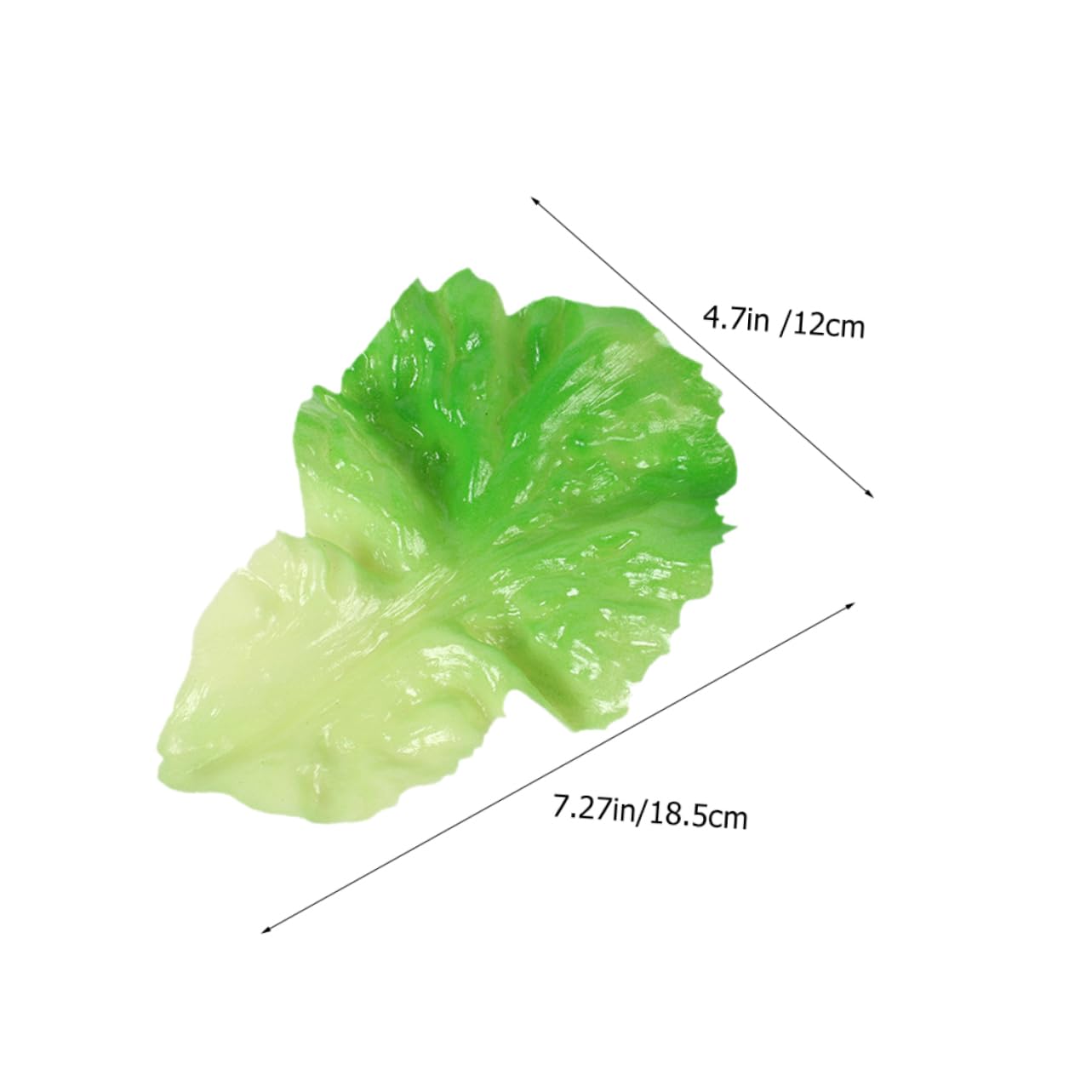 ERINGOGO 3pcs Lifelike Artificial Lettuce Leaf Decoration Realistic Fake Vegetable Model for Home Kitchen Photography Props Material for Creative Display