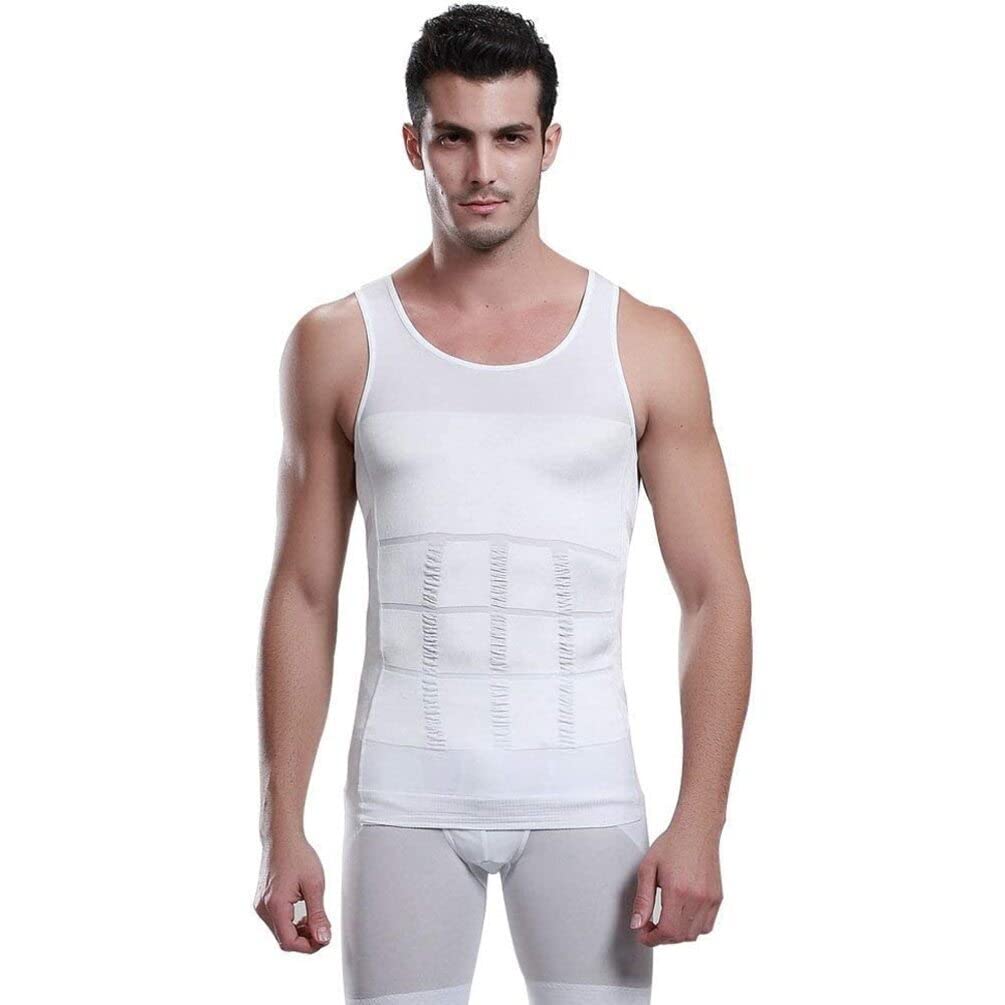 long time Tummy Tucker Slim & Lift Body Shaper for Men (White)-picture-36