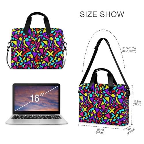 Maletín portátil para laptop 15.6 pulgadas con asa y correa miniatura 4