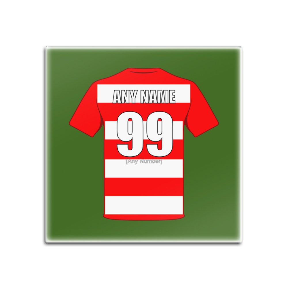 Sottobicchiere Quadrato In Vetro Personalizzato - The Reds Nottingham - Regalo Unico Per Tifosi - 4