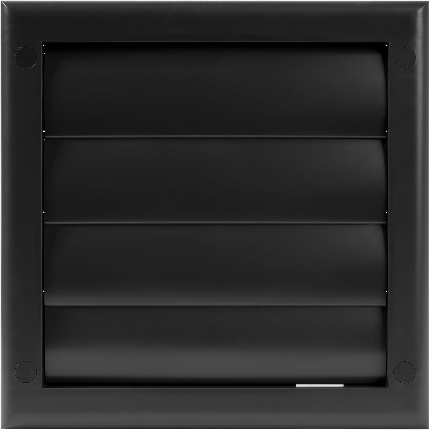 ECOPRO VENT Black 100mm Extractor Fan Vent Cover - ABS Back Draught Shutter & Ventilation Grille - Fits Inside Duct or Wall Openings - Outdoor Vent Cover for Walls - 100mm Vent Cover, Air Vents