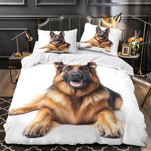Housse de couette microfibre lavable motif animal 140x200cm - 4