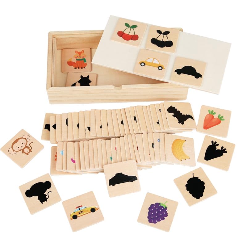 Dr. MUYA Montessori Toy for 2 3 4 5 Years, Shapes Matching Toy, Wooden Toys, Educational Toys, Motor Skill, Gift for Kids Boys Girls Aged 25 Years