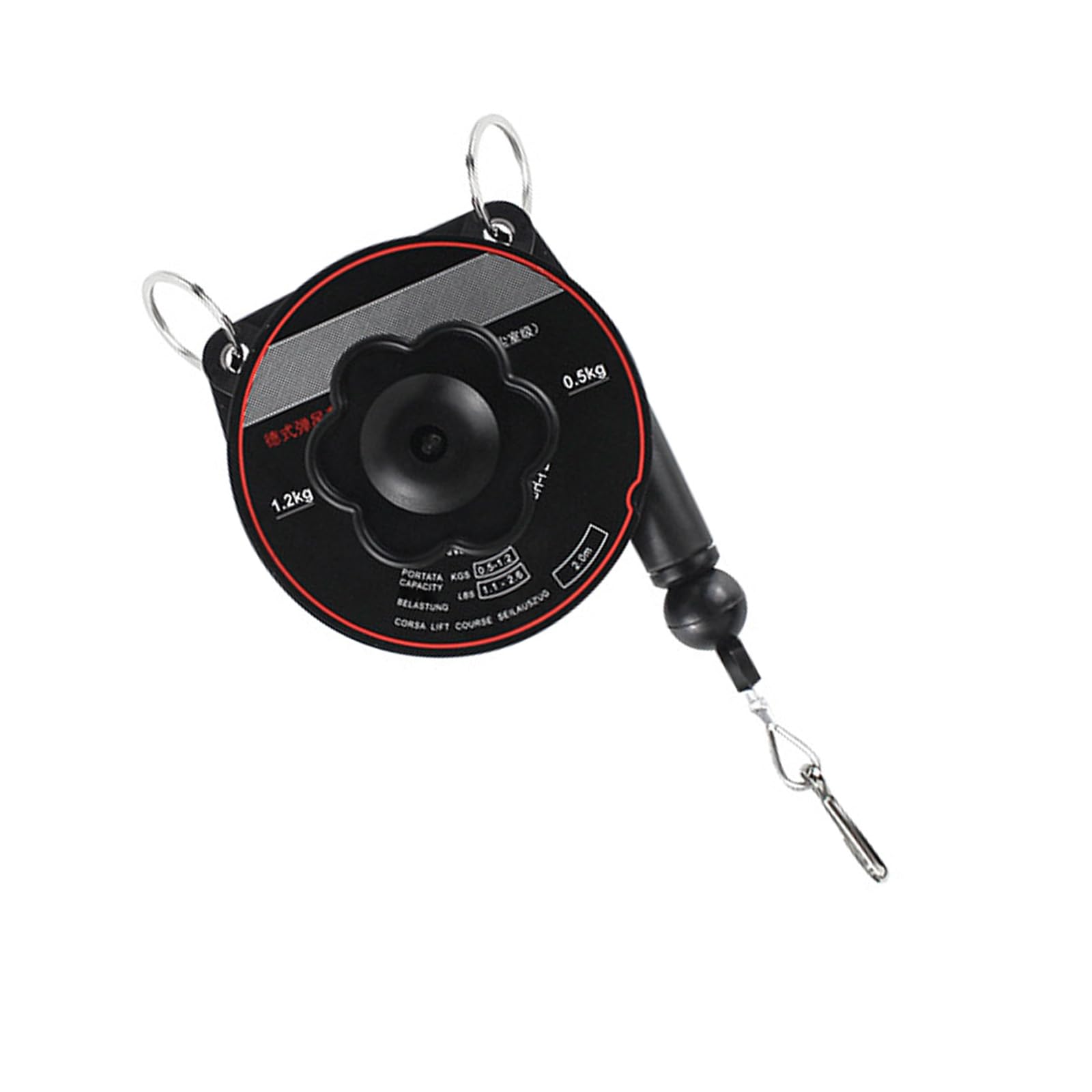 Loaded Retractable Hook Tool 200cm Extension Nonrust Steel Construction 1.2 / 3kg Weight Limit Industrial Hook Reel