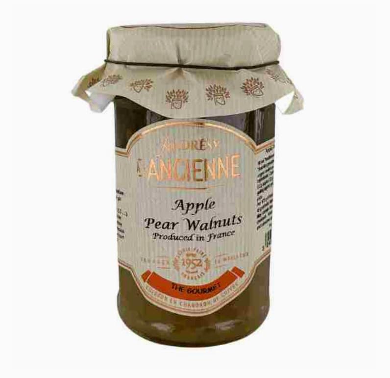 Miniatura 2 de Les Confitures à la Ancienne Juego de 2 frascos, pommes, poires et noix (manzanas, peras y nueces) conservas francesas, 9.5 onzas cada uno