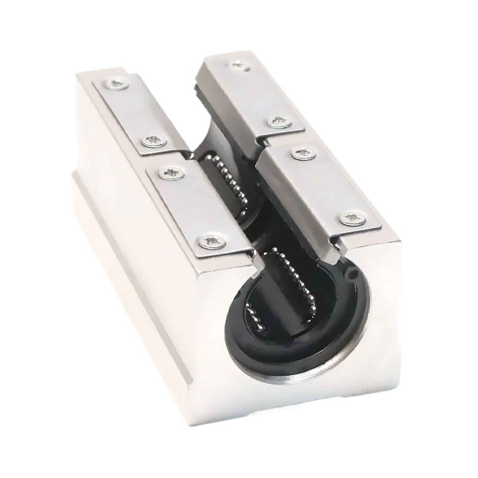 Lot de 4 roulements à billes linéaires SBR10UU SBR12UU SBR16UU SBR20UU SBR25UU, chariot coulissant de 12 mm, rail de guidage linéaire SBR(SBR12UU)