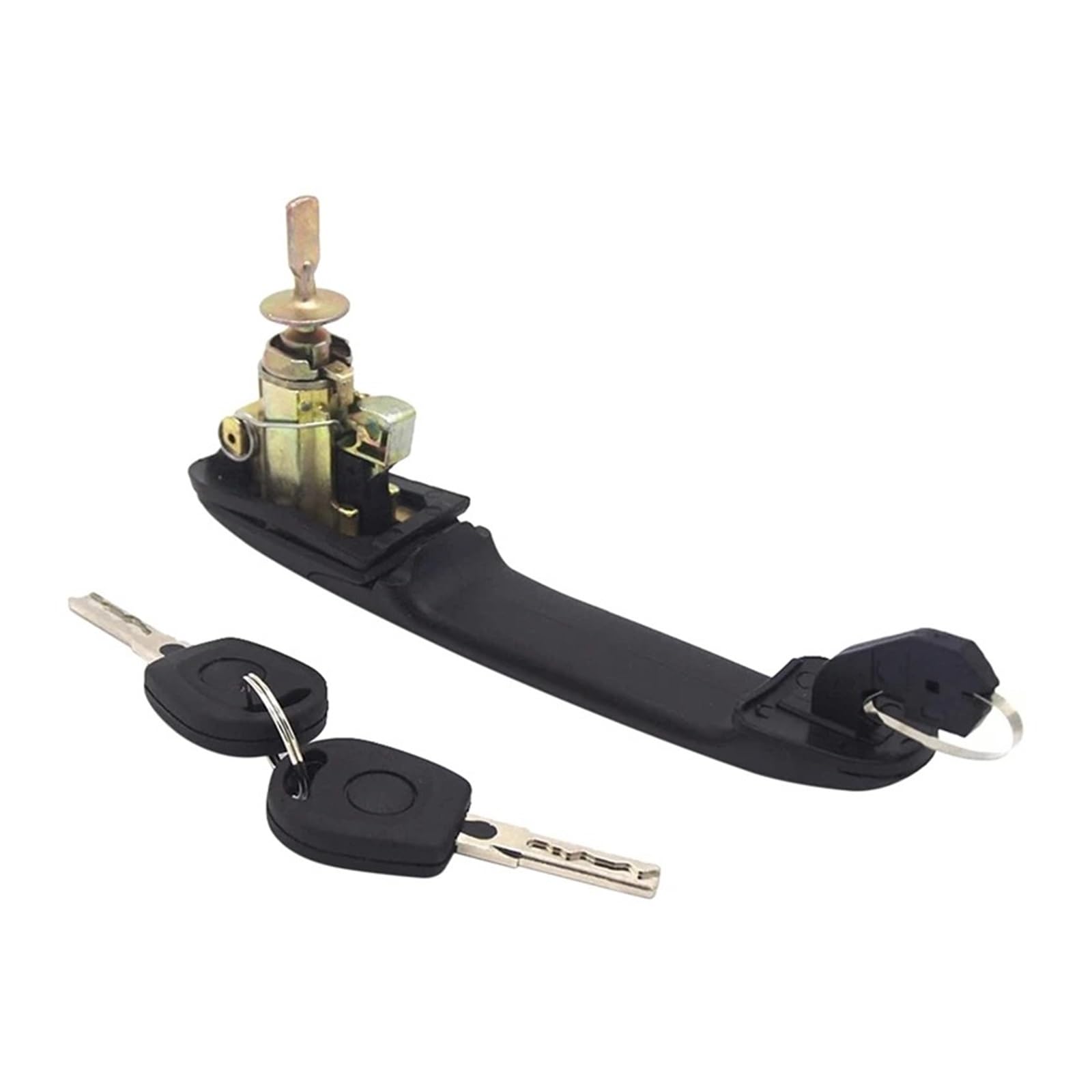Ragpukmuan One Color Car Door Outer Grab Handle For Galaxy Sharan 6K0837205 6K0837206 33Mm Pin Length Front Left Right Door Handle With Lock Barrel