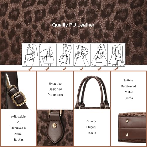 Image of CHICAROUSAL Crossbody Purses and Handbags for Women PU Leather Tote Top Handle Satchel Shoulder Bags