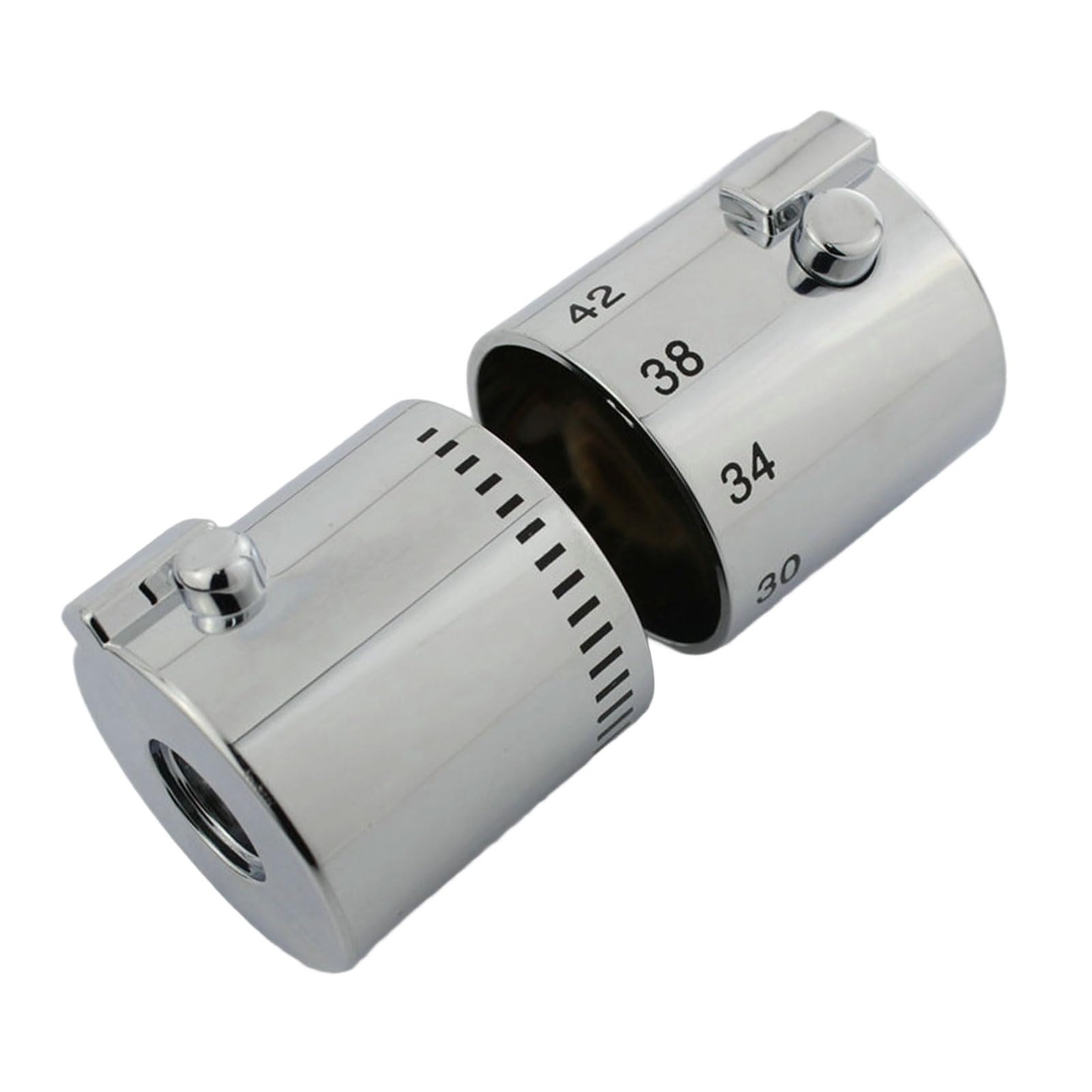 Shower Handle Thermostatic Water Flows Knob Shower Control Handle Ergonomic Knob for Bathtubs Installation ABS Temperature Regulator