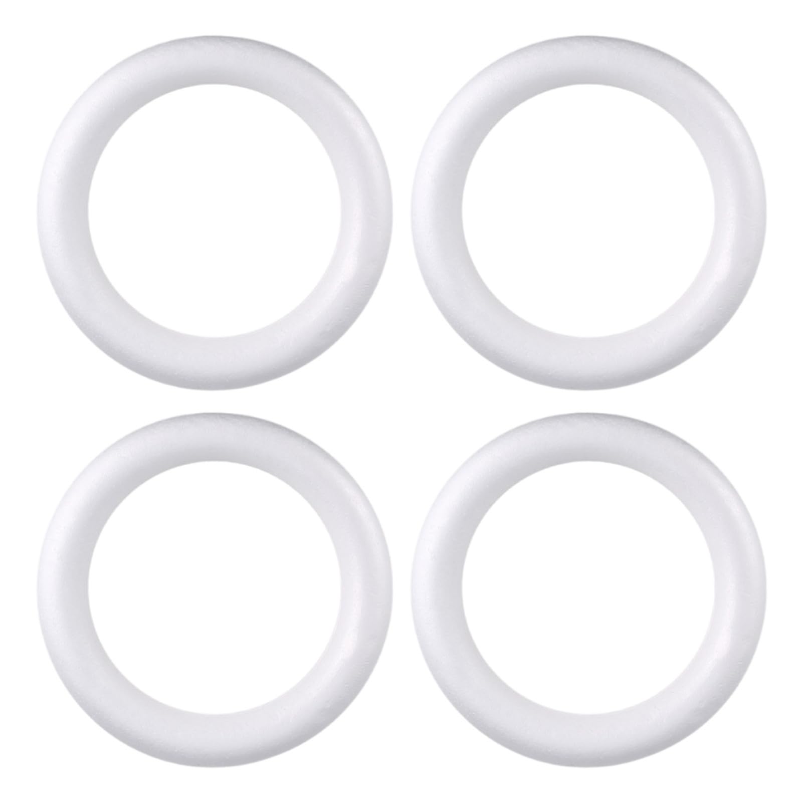 Hemobllo Set 4 Pezzi Anelli di Schiuma Chiari Rotondi per Ghirlanda Fai da Te Decorazioni Natalizie Handmade Accessorio Delicato per Lavoretti Natalizi