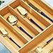 Silverware Utensil Cutlery Drawer Organizer 5 Compartments Organizer Good for Kitchen Knives Forks Spoons | Office Supplies|Cosmetics |Utility Accessories Dividers