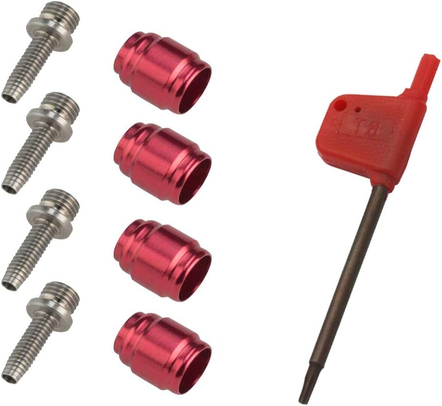 4 sets Bicycle Olive Connecting Insert Oil Fitting Kit for Avid Sram Bike Hydraulic Disc StealthamaJig Brake Hose STEALTH-A-MAJIG Quick Install