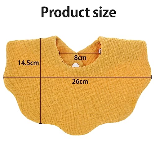 Viaky Baby Bandana Dribble Bibs 4 Pack, 4 Layer Cotton Wave Muslin Bibs with 2 Adjustable Snap - Image 2