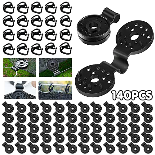 140PCS Clips de Plastico para Tela de Sombra,Broches para Malla Sombra,Ganchos para Toldos Correderos,Enganches para Toldos Exterior,Clip de Plástico para Toldos,Clips de Tela para Malla de Sombra