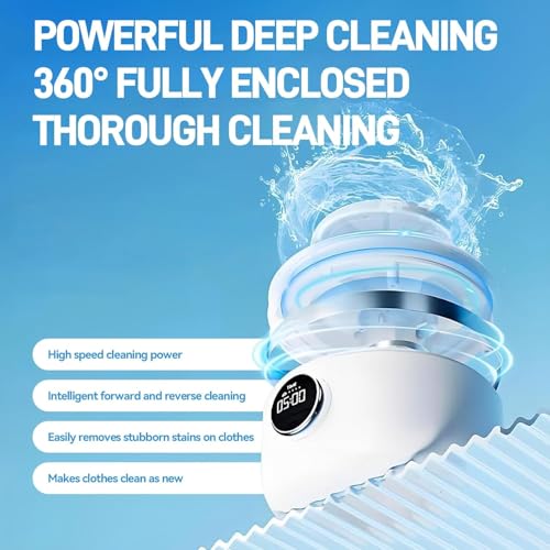Mini Washing Machine Underwear, Cordless Mini Washing Machines,1.2L Underwear Washing Machine, Portable Laundry Cup for Home, Apartment, Camping, Travel - Image 5