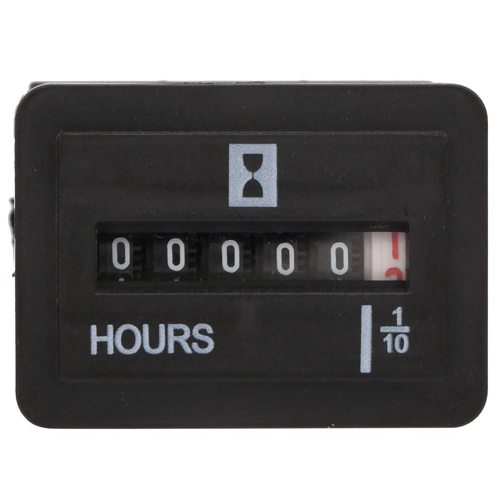 Contaore meccanico, 10-80V AC/DC 99999,9 ore di temporizzatore elettronico al quarzo per il conteggio del tempo del generatore di motori