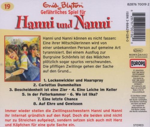 Hanni Und Nanni 19 Gefahrliches Spiel Fur Hanni Und Nanni Cd Amazon Com Music