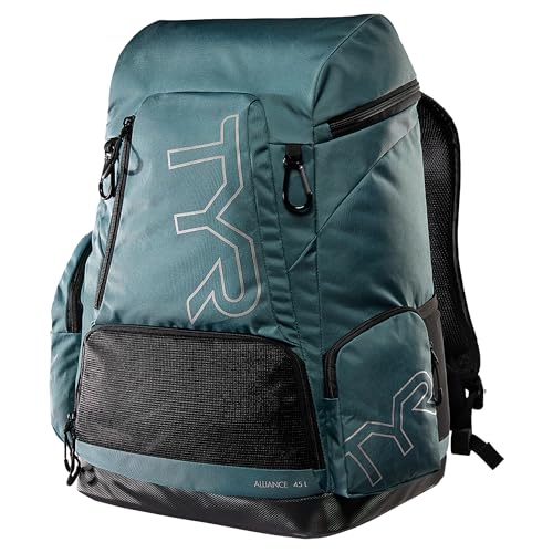 Image of Alliance Backpack TYR Wet /Dry Athletic Gym and Pool Bag for Men and Women - Separate Wet /Dry Compartments, 45L Capacity, Ergonomic, Water-Resistant - Available in Team Colors
