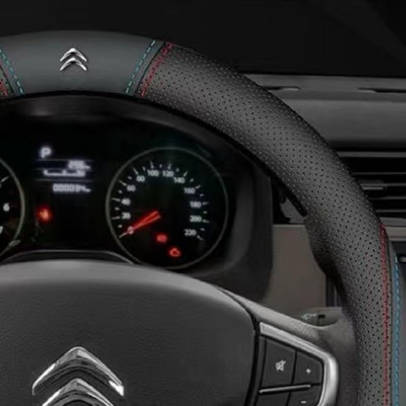 Housse De Volant Pour Citroën C3 Aircross 2017-2025 - Cuir Synthétique Antidérapant, Forme D, Couleur Marron