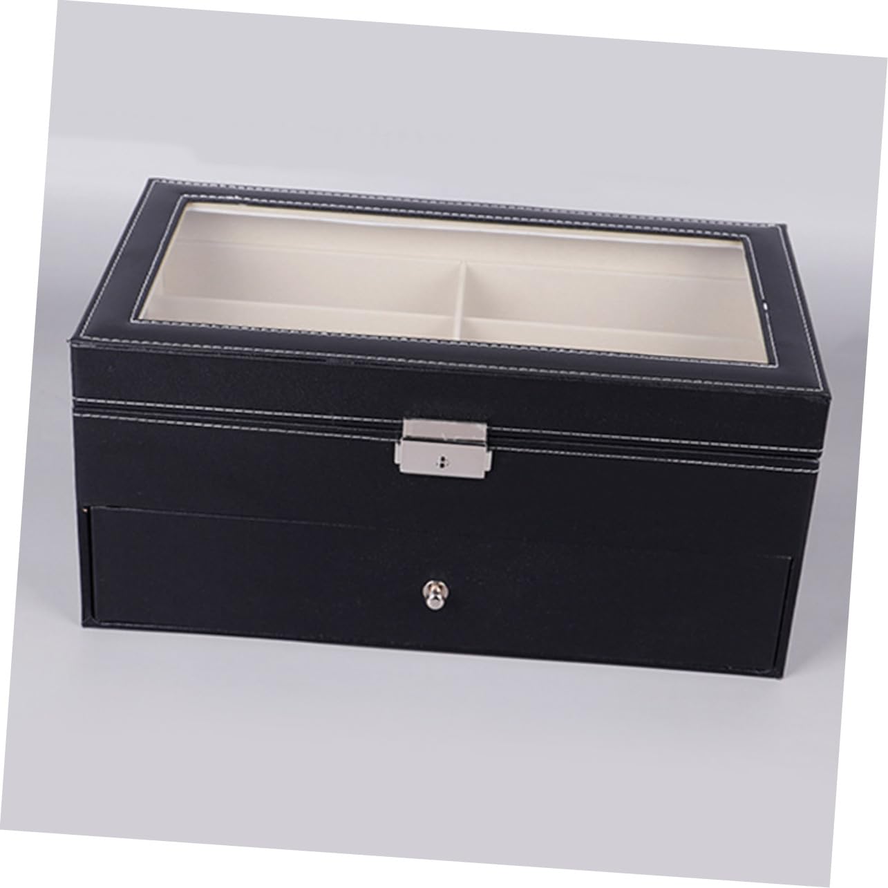COLLBATH Estuche para Gafas De Doble Organizador De Gafas con Compartimentos Caja para Guardar Hogar Tienda o Comercial