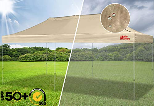 Image of MASTERCANOPY Replacement Pop Up Canopy Top (10x20 Beige)