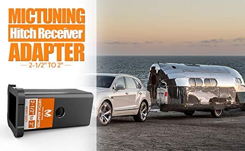 MICTUNING 2-1/2 Inch Class V to 2 Inch Class III and IV Trailer Hitch Receiver Adapter Reducer 2.5 Inches to 2 Inches Sleeve Convertor - Image 8