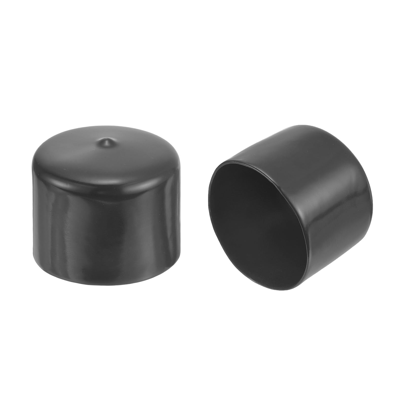 Tapas de goma de 51 mm uxcell para proteger tubos y postes de vallas en color gris oscuro