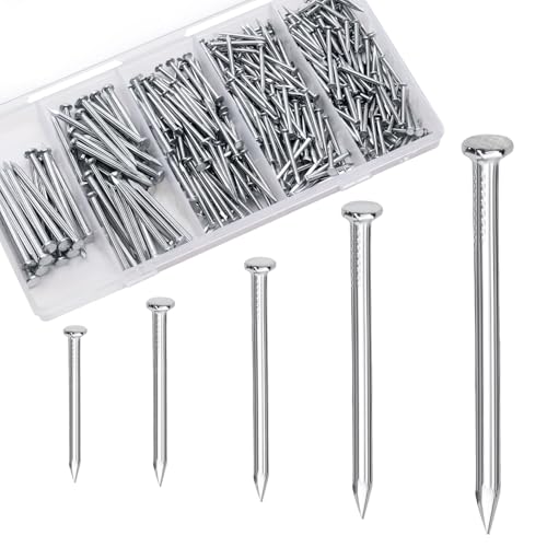 Assortiment de clous en acier brique et béton OMOTOOL de 350 pièces