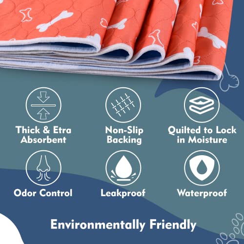 The Proper Pet Washable Pee Pads For Dogs, Reusable Puppy Pads - Easy To Clean, Waterproof Dog Mat, Puppy Mat - Reusable Dog Pee Pads - Washable Potty Pads For Dogs - Reusable Pee Pads For Dogs #TOP6