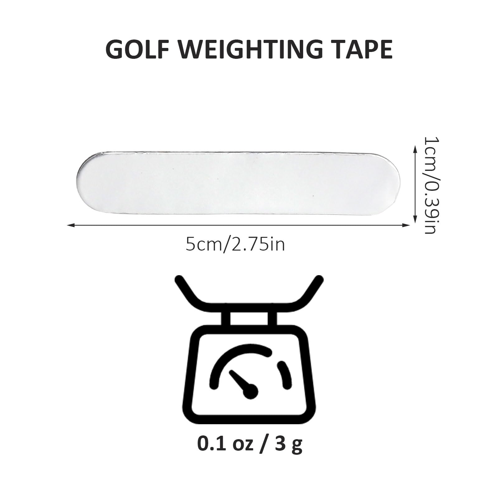 30 pz 3g Nastro di Piombo per Racchette da Tennis, Nastro Golf Nastro Piombo Paddle, per migliorare il peso oscillante, accessori da golf per racchette, putter e rack da tennis