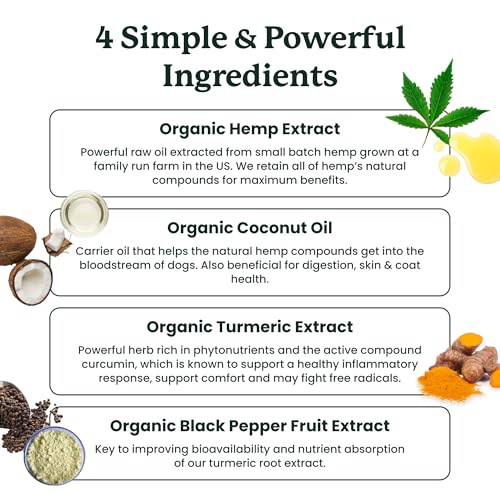 Image of Lolahemp Mobility & Hip & Joint Hemp Oil for Dogs - Organic Hemp & Turmeric - Mobility, Comfort & Longevity