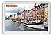 AWS Magnete in PVC Rigido Copenhagen Souvenir Danimarca calamita Fridge Magnet Denmark Magnete da frigo in plastica Dura con Immagine Fotografica Città City København