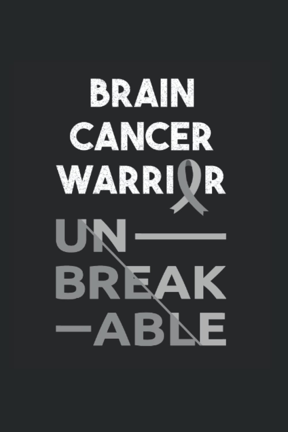Brain Cancer Warrior: Brain Cancer Awareness Products Notebook 6 x 9 Inch Dotted Notes Planner Gift Idea