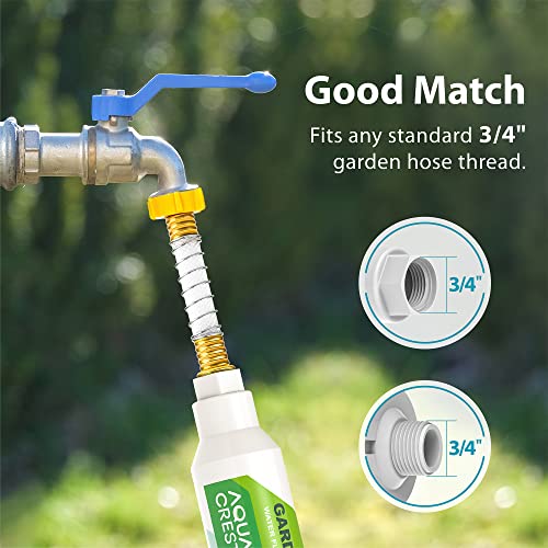 image for AQUACREST Garden Hose Water Filter for Plants, Greatly Reduces Chlorin