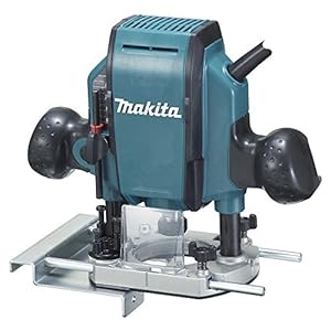 Makita RP0900J Oberfräse 900 W, Blau, Silber, 8 x 210 mm