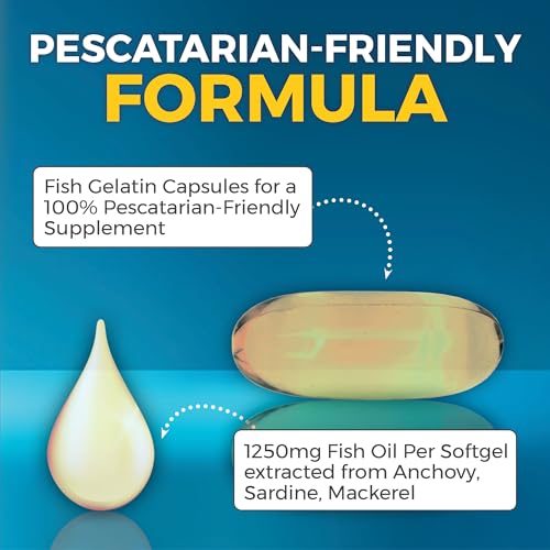 Viva Naturals Omega-3 Fish Oil, Triple Strength, 2500 mg, 30 Softgels – Re-Esterified Omega 3 Fatty Acids Including EPA, DHA, DPA - Pascatarian-Friendly - image 8